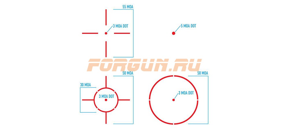 Коллиматорный прицел Firefield Impact Duo с ЛЦУ (FF26023)